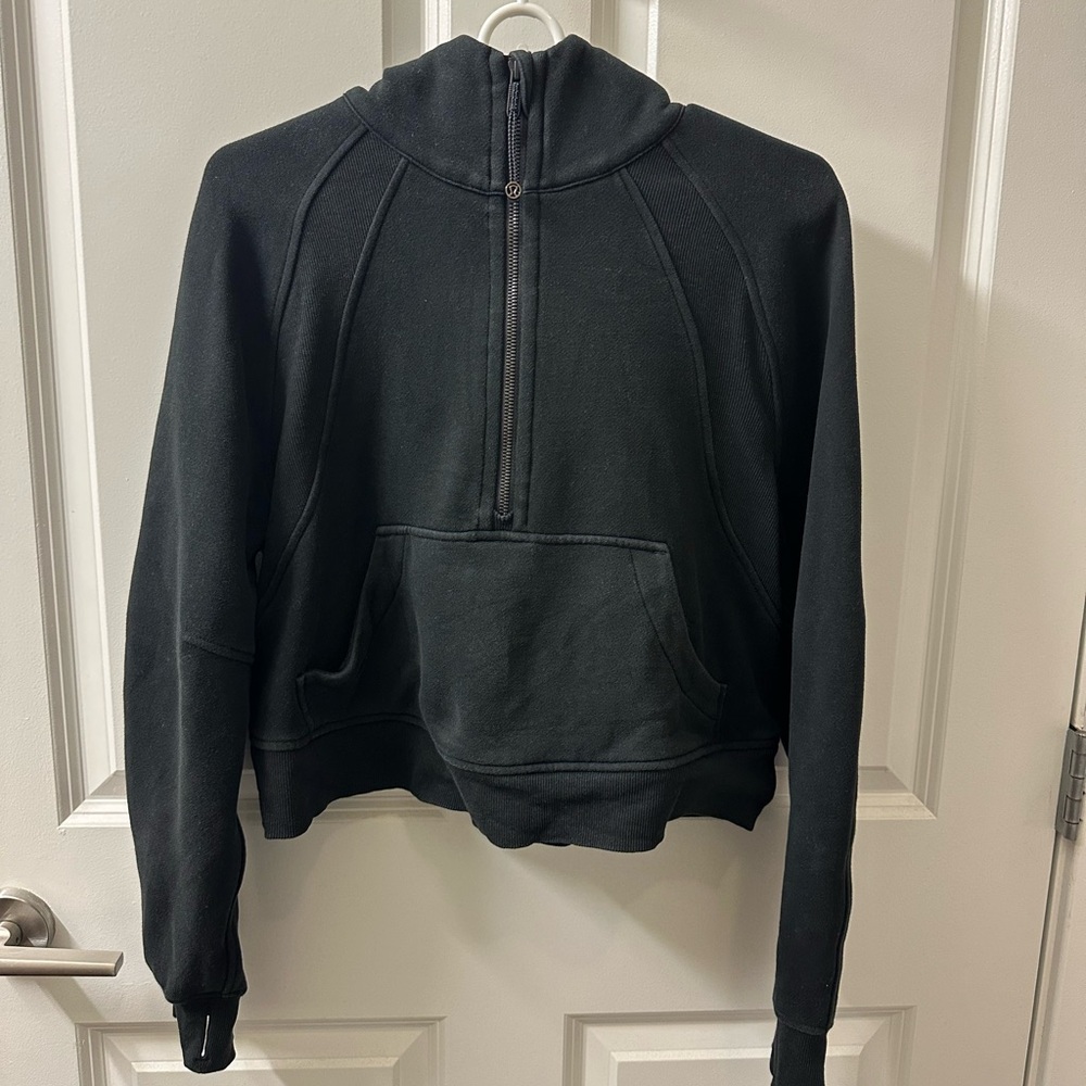 Lululemon - Scuba Oversized Half-Zip Hoodie - Black - Size XS/S